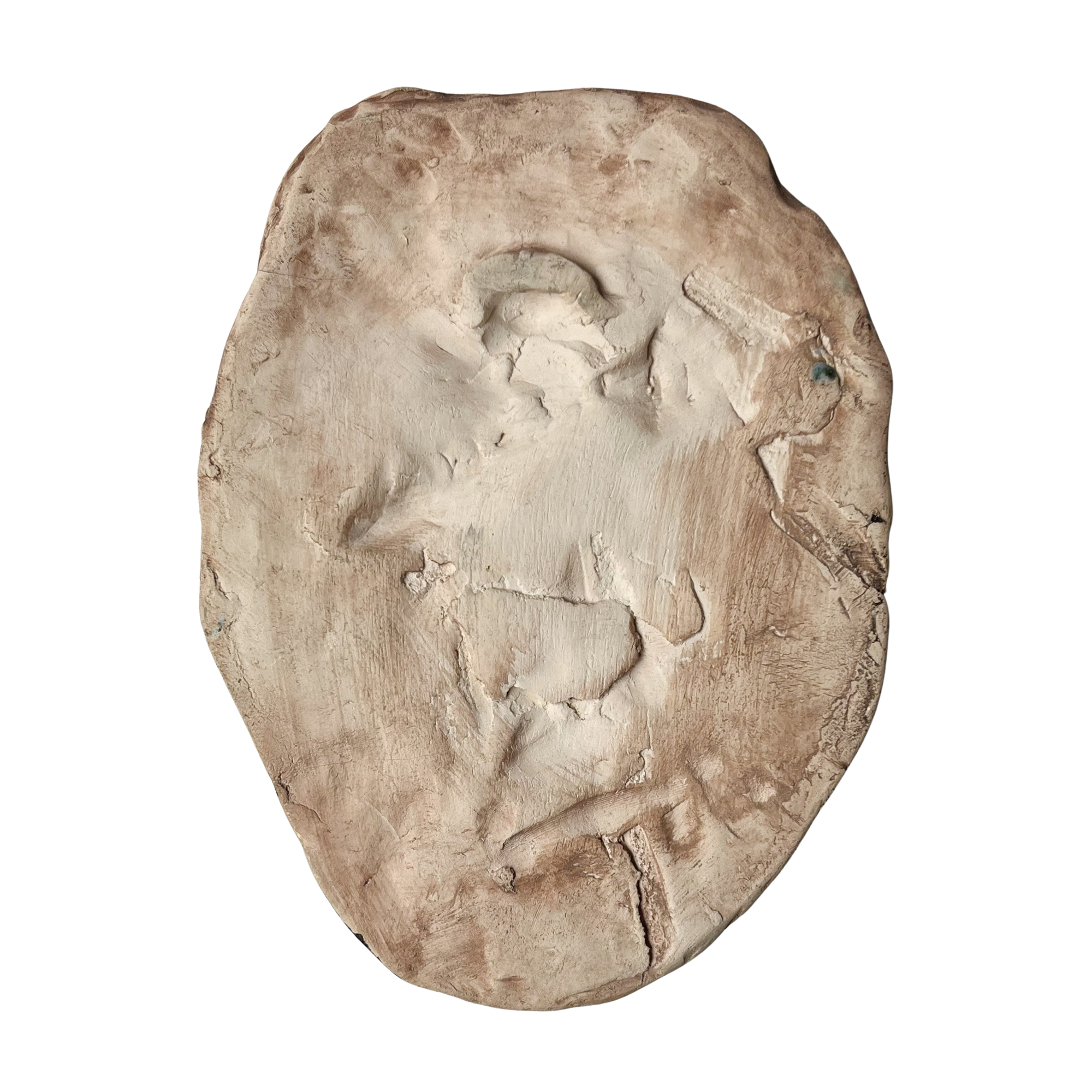 Hand Formed Ceramic Face Sculpture