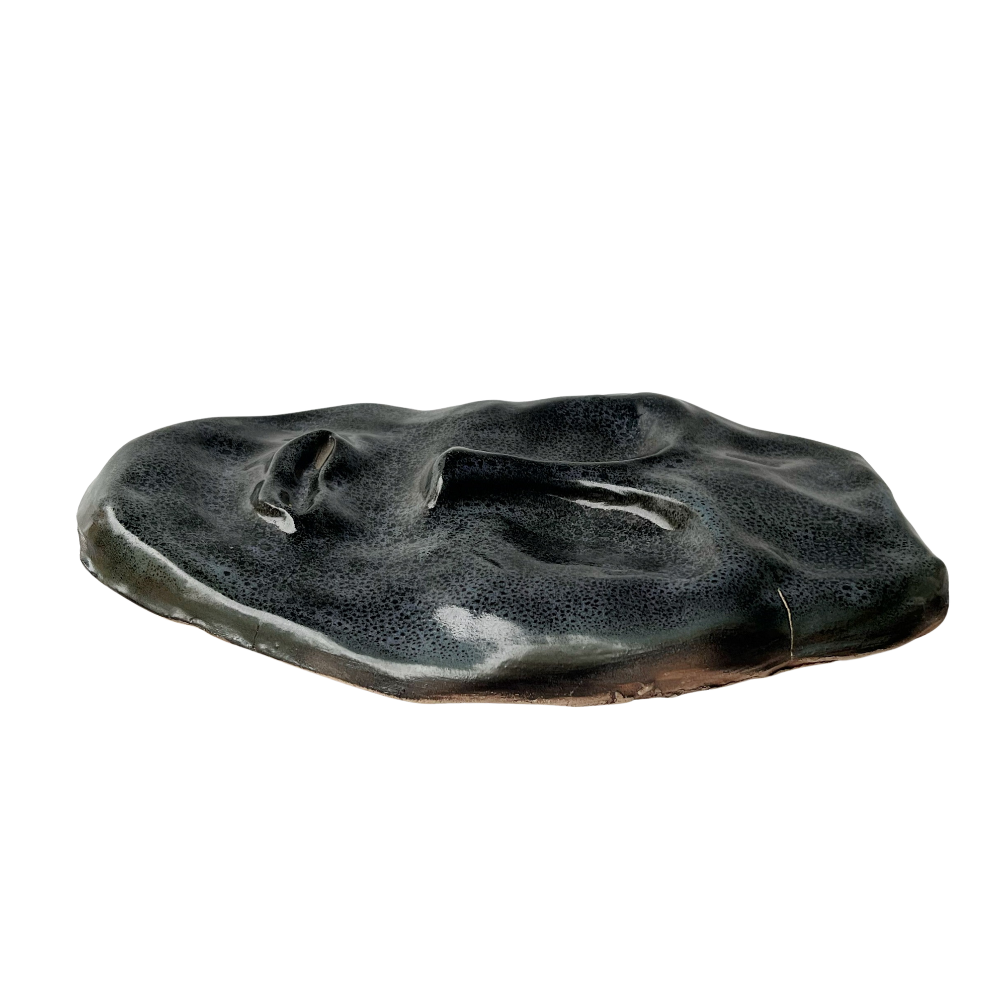 Hand Formed Ceramic Face Sculpture