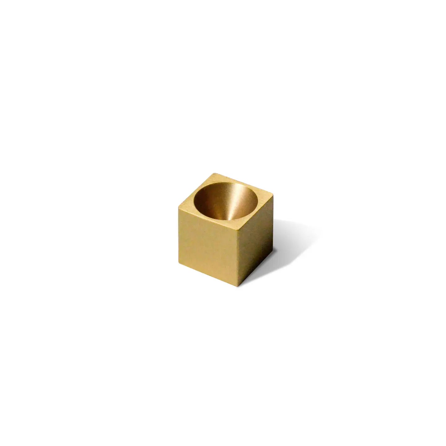 Cubic Brass Incense Holder