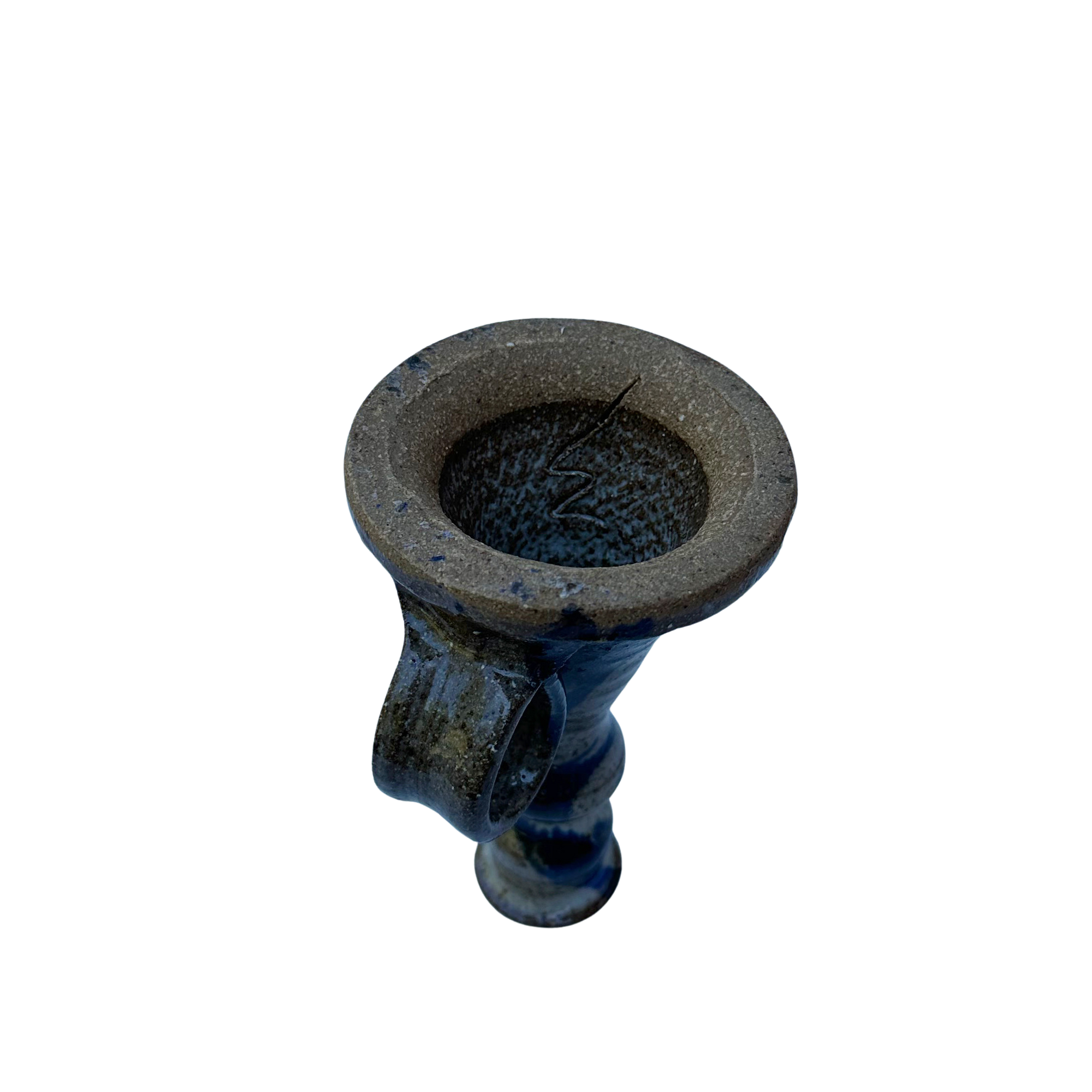 Handmade Ceramic Candlestick with Handle