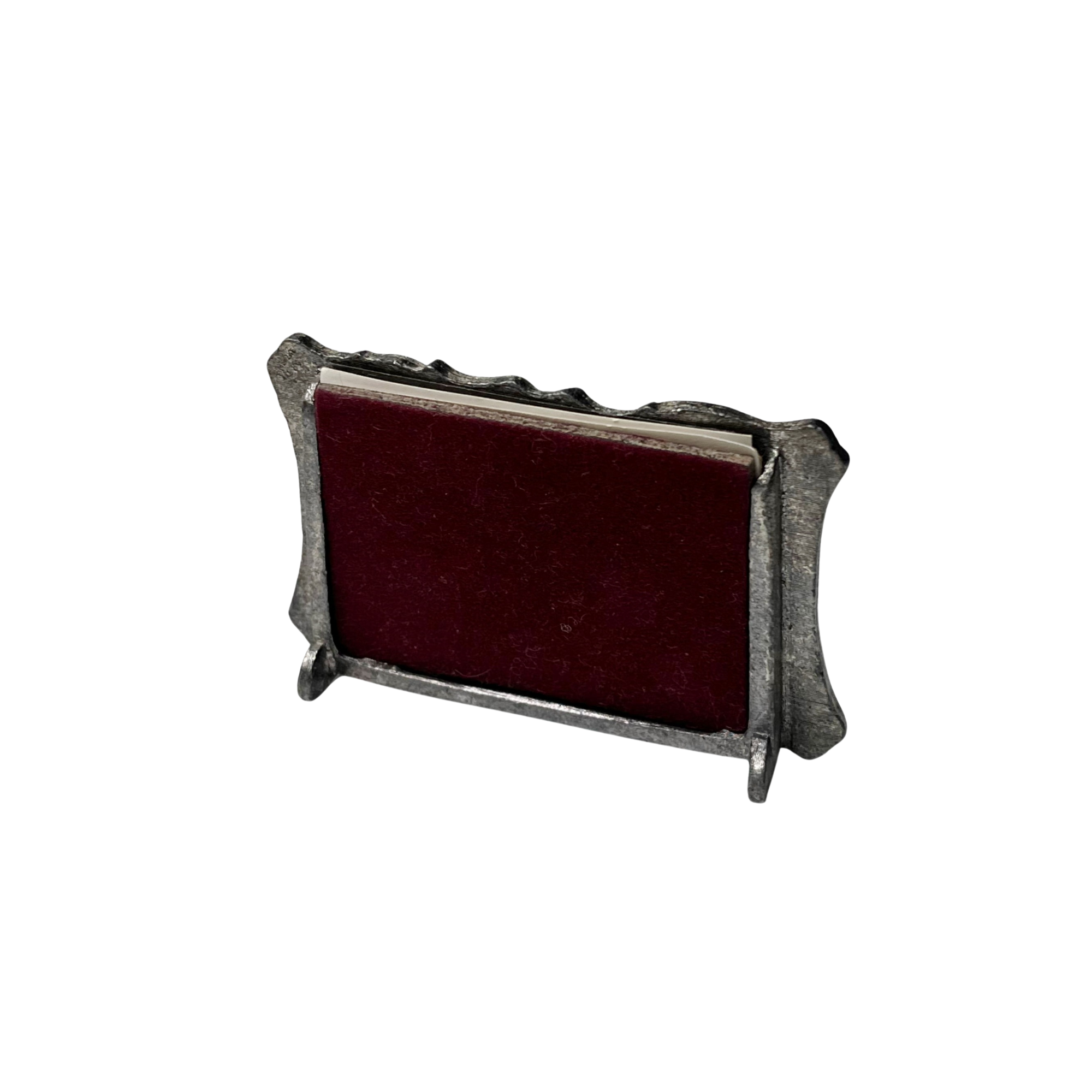 Antique Pewter Double Photo Frame