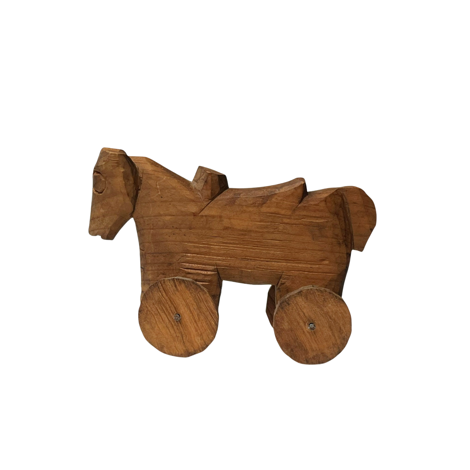Vintage Handmade Wheeled Toy Horse