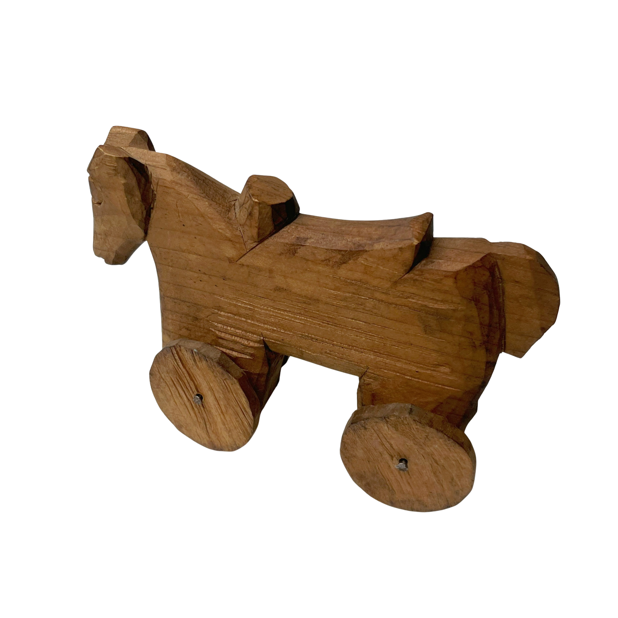Vintage Handmade Wheeled Toy Horse