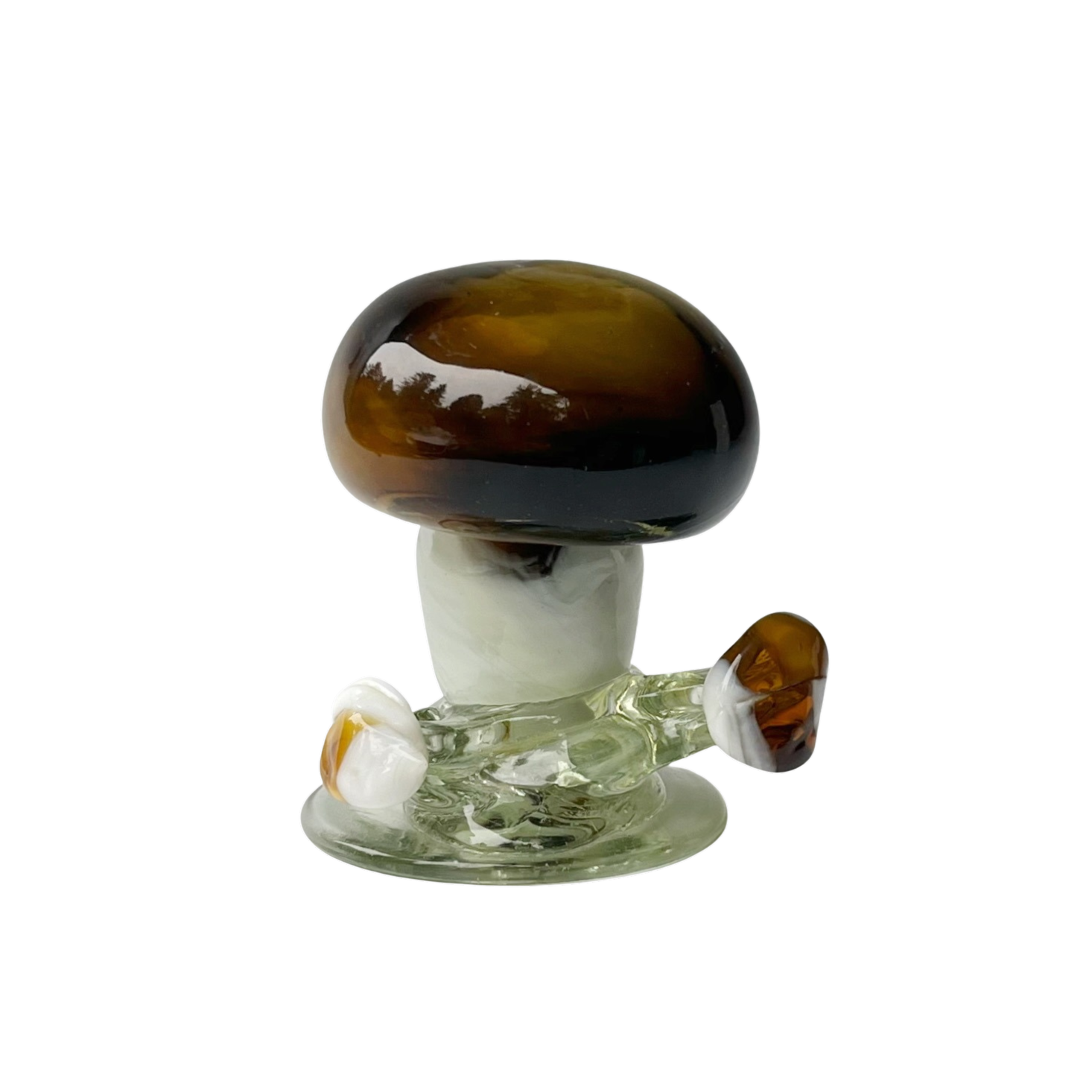 Handmade Art Glass Mushroom