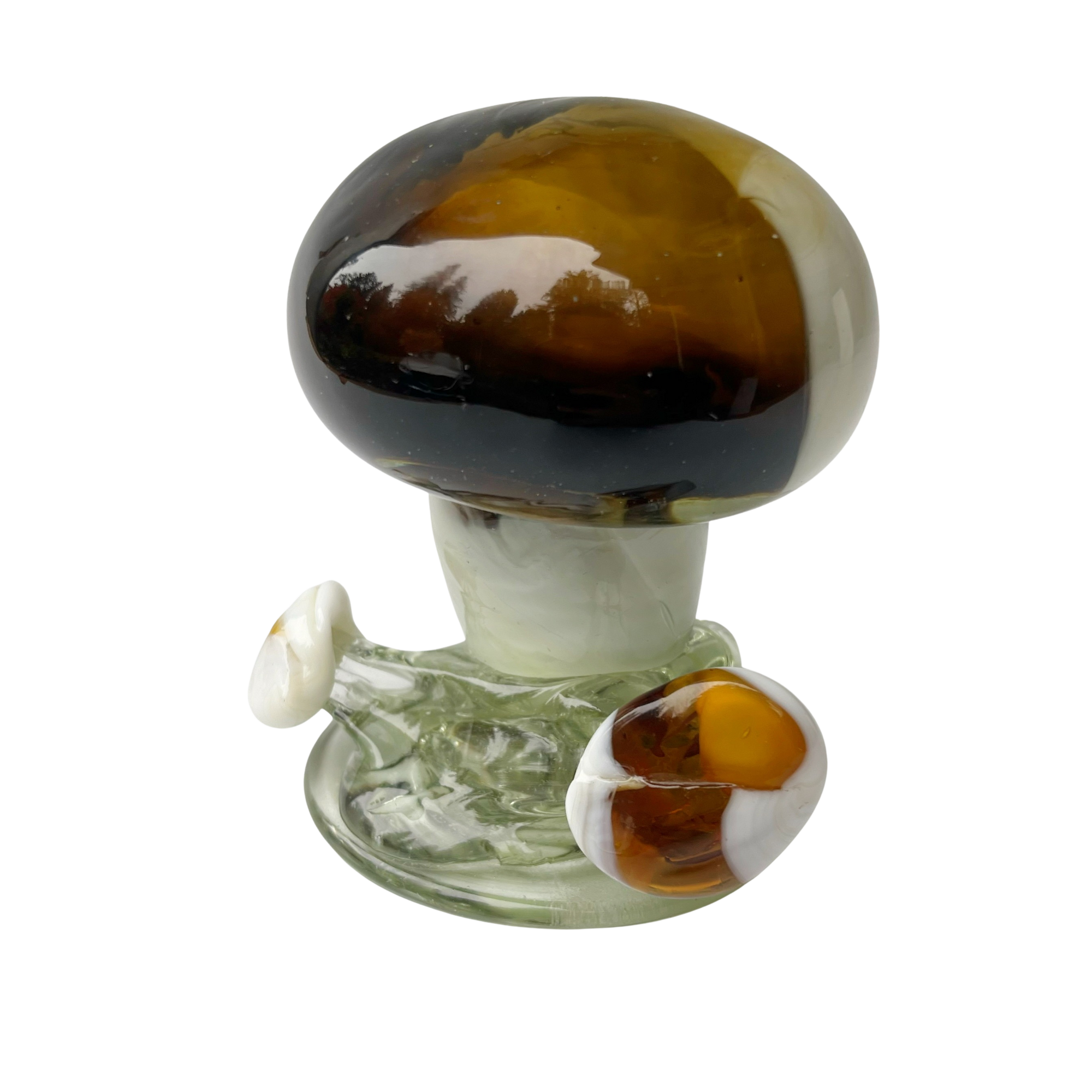 Handmade Art Glass Mushroom