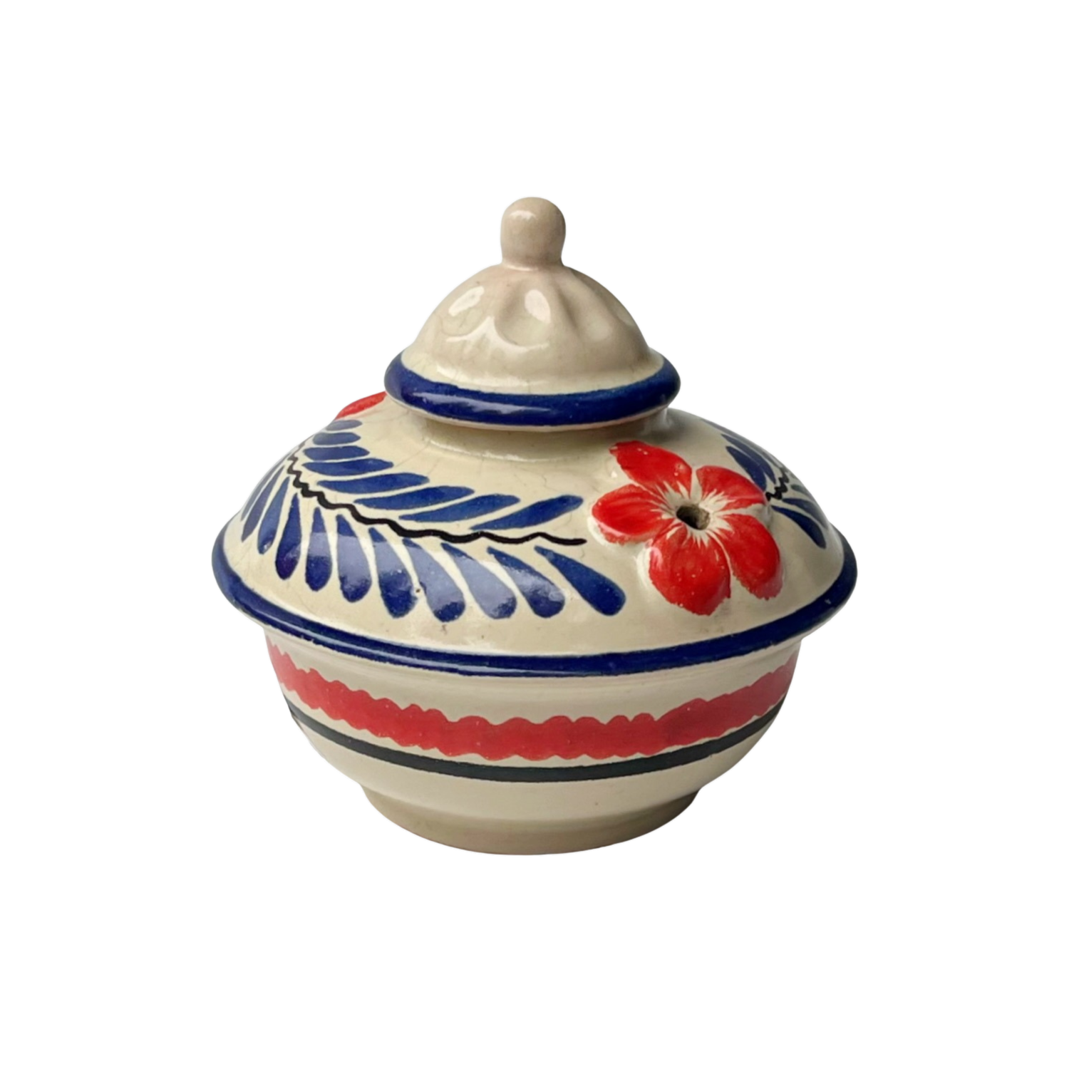 Vintage Lidded Pottery Dish