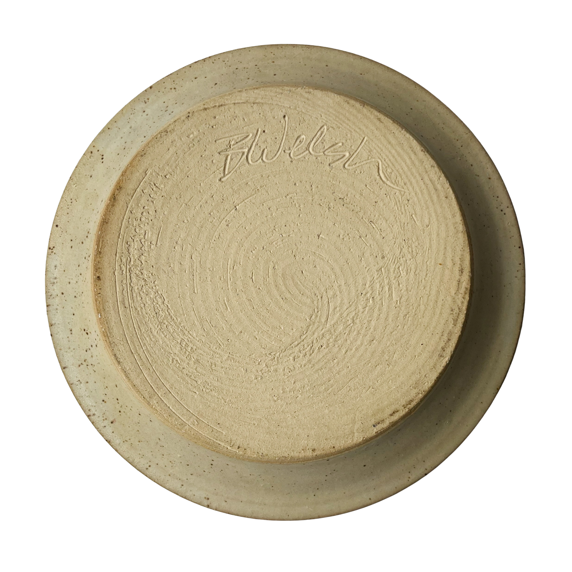 Vintage Handmade Stoneware Pie Dish