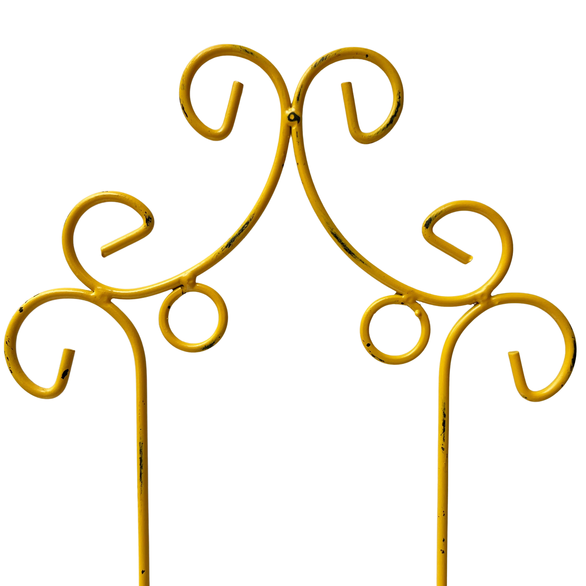 Vintage Yellow Wire Plate Rack