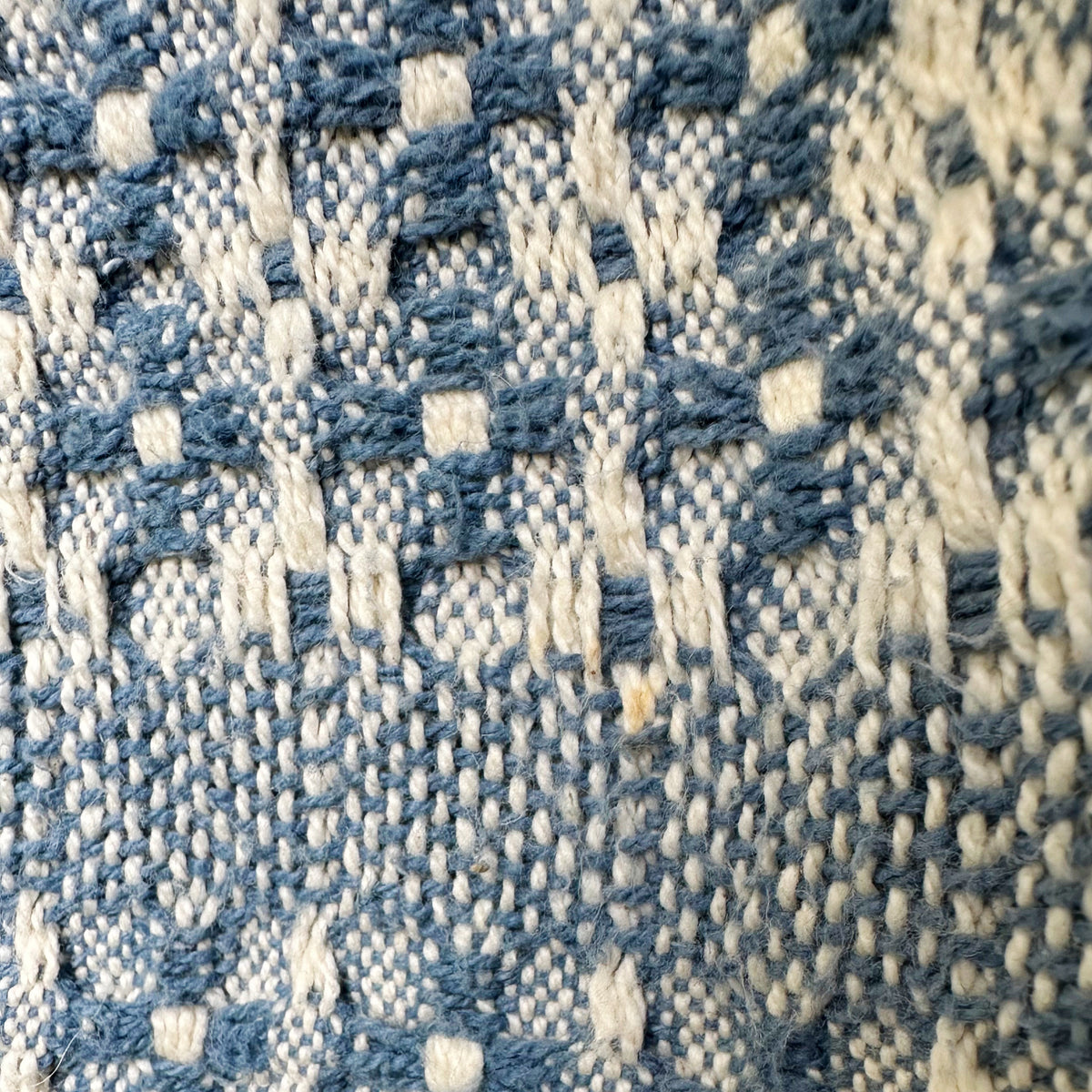 Vintage Cotton Overshot Throw Blanket