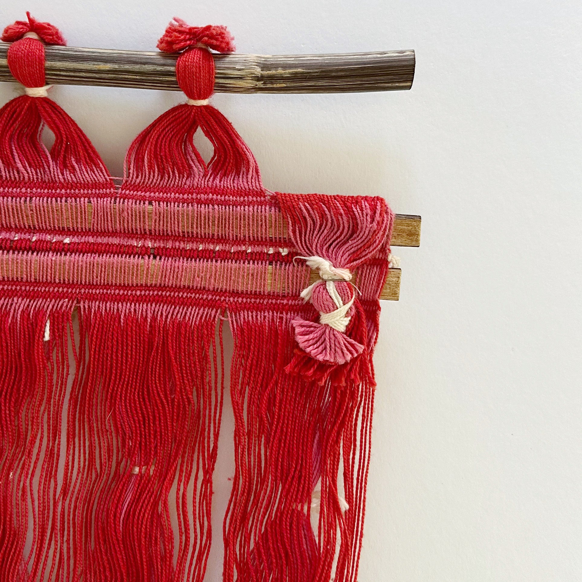 Vintage Red Doubleweave Wall Hanging