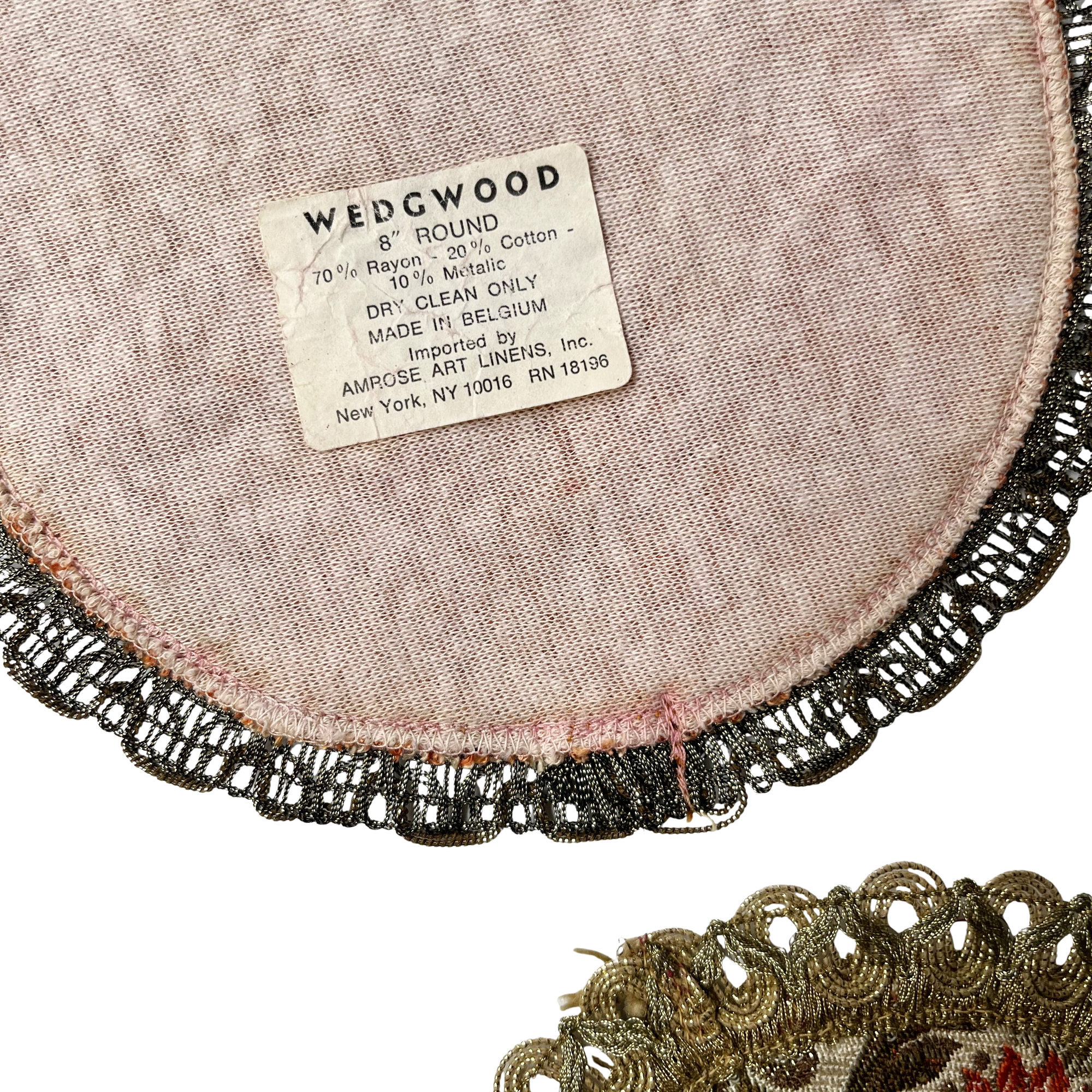 Vintage Wedgewood Table Runner and Doilies